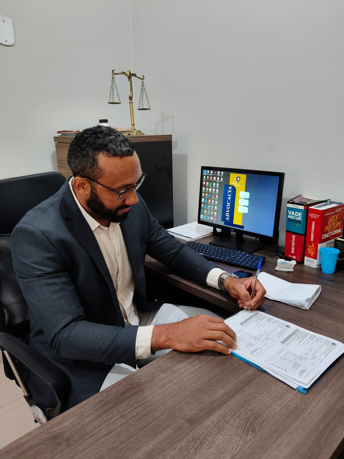 Recepção ou espaço interno do escritório